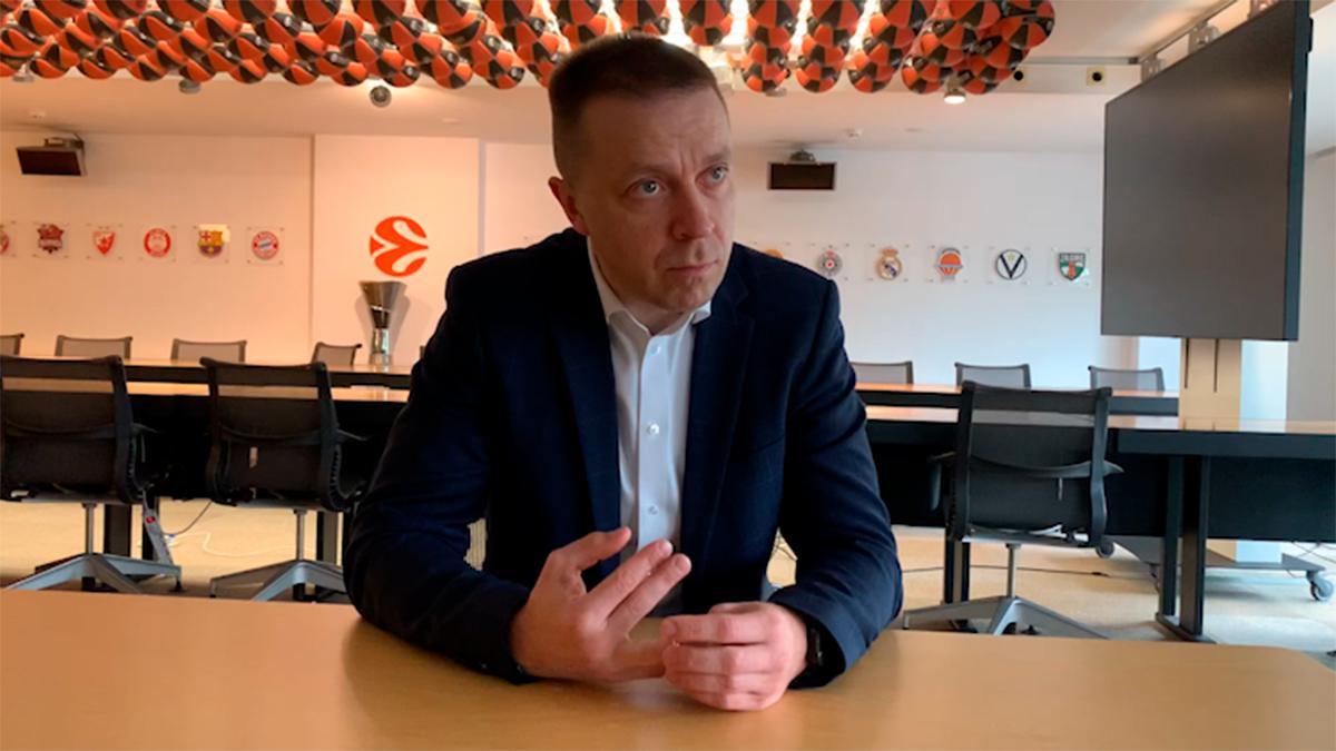 Paulius Motiejunas, CEO de la Euroliga: "Animamos al Barça a que juegue en el Sant Jordi"