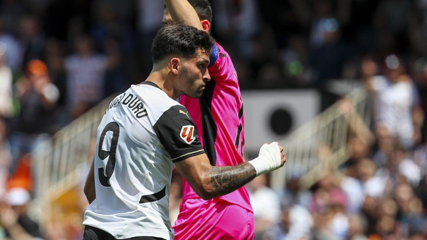 El 3-0 del Valencia en el Valencia 3-0 Getafe de la jornada 35 de LaLiga EA Sports