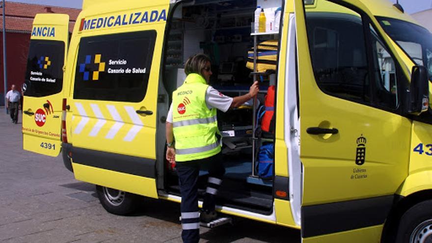 Imagen de archivo de una ambulancia del SUC