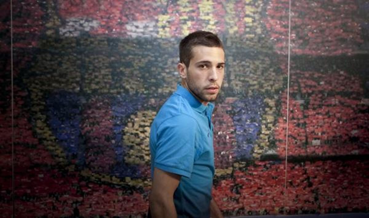 Jordi Alba és presentat com a nou jugador blaugrana.