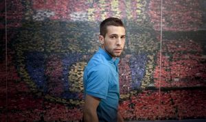 Jordi Alba és presentat com a nou jugador blaugrana.