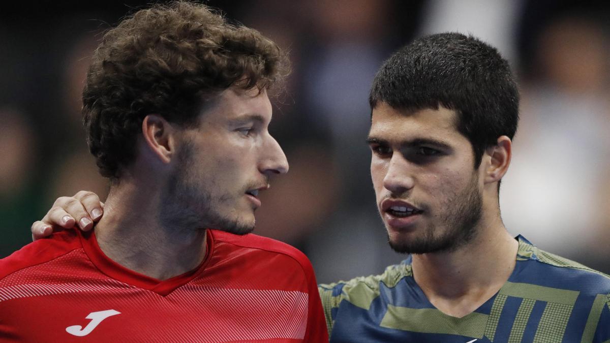 Pablo Carreño y Carlos Alcaraz.