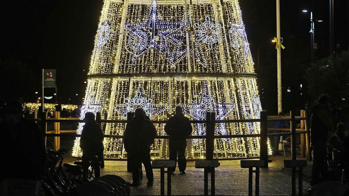 L?encesa de llums de Nadal a Girona.