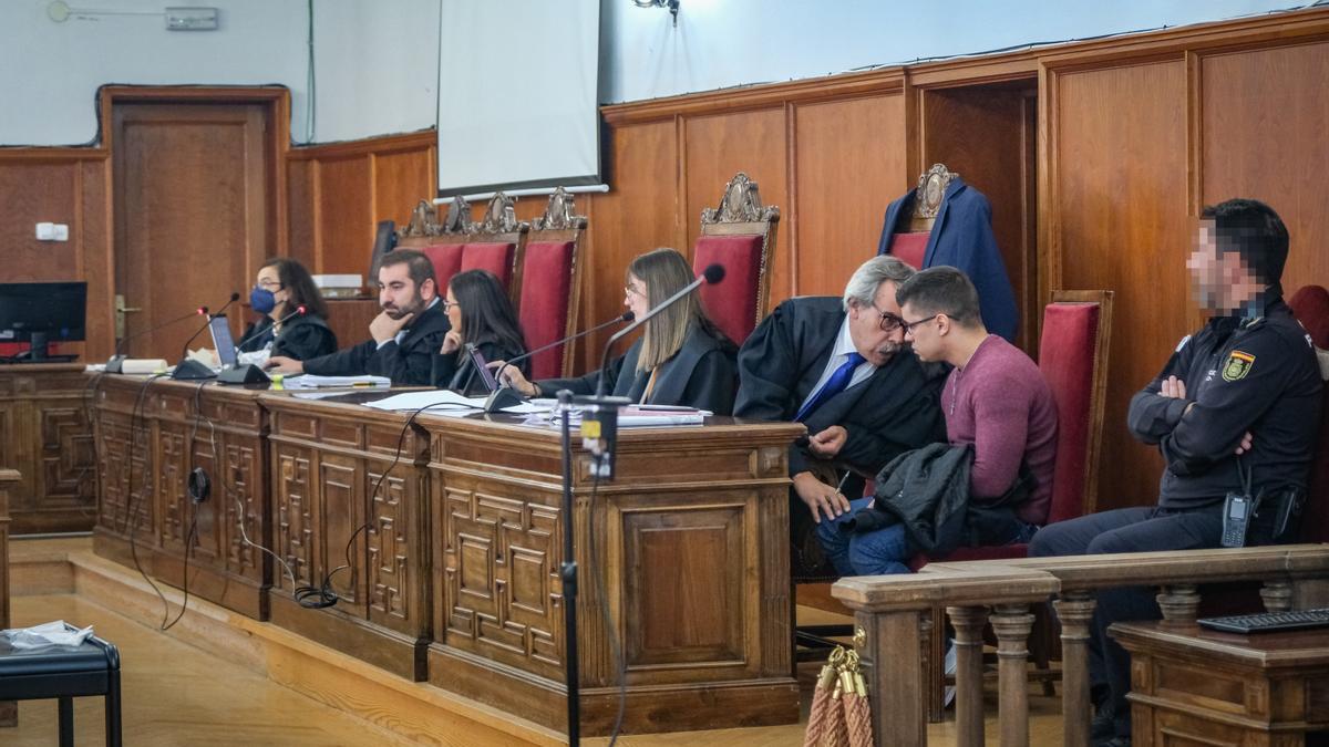 Juicio por el crimen del bar JM, celebrado el pasado noviembre en la Audiencia Provincial de Badajoz.