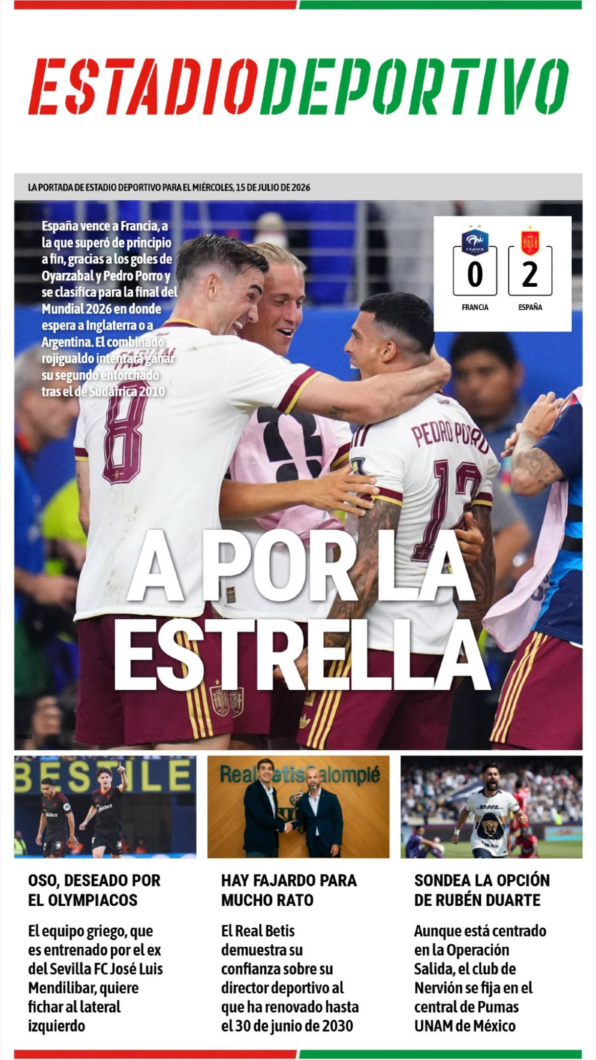 Estas son las portadas de la prensa deportiva de hoy