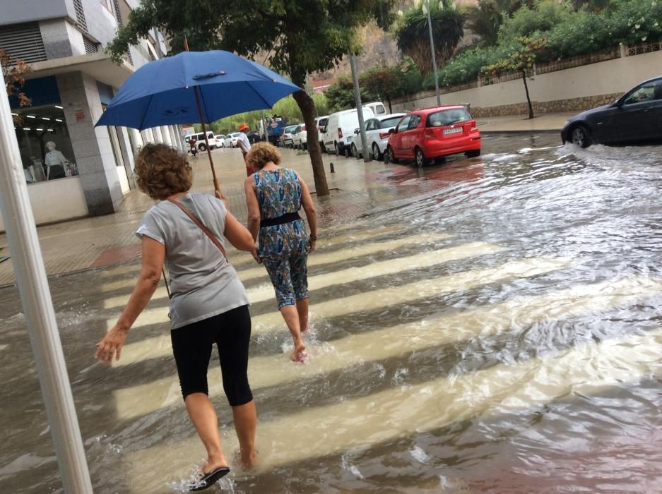 Las lluvias torrenciales dejan 66 l/m2 en Dénia