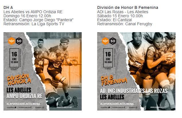 Doble jornada el domingo para Les Abelles.