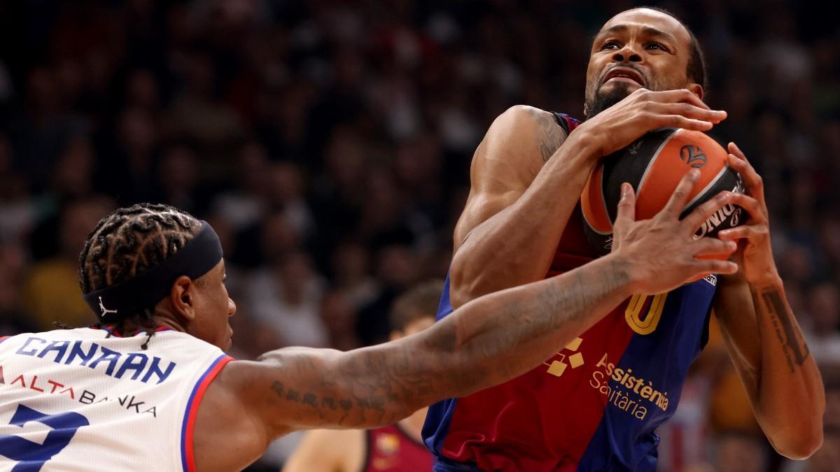 Punter, en una acción del partido