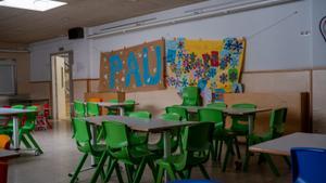 Rincón de una escuela catalana, este curso.