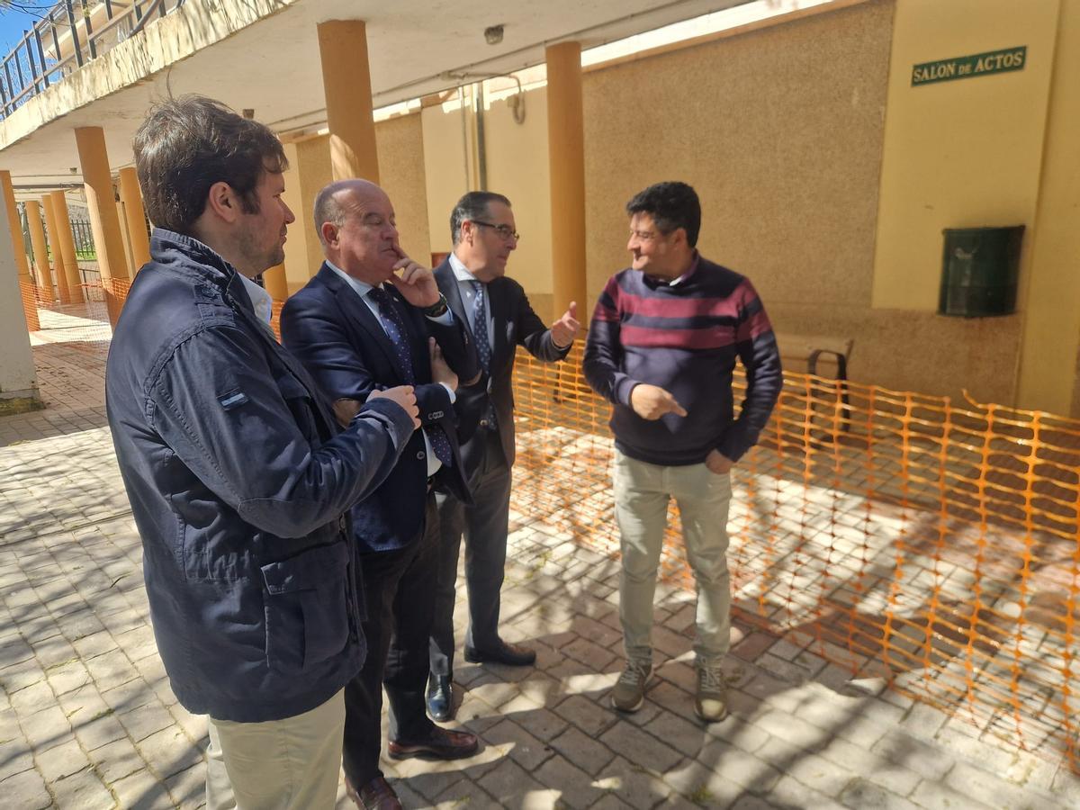 Visita de Briones y Barón al IES de Los Colegiales