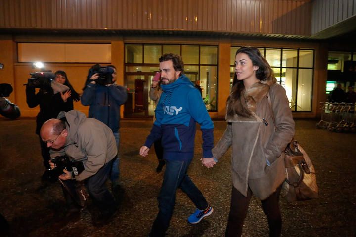 Fernando Alonso y Lara Álvarez llegan a Asturias