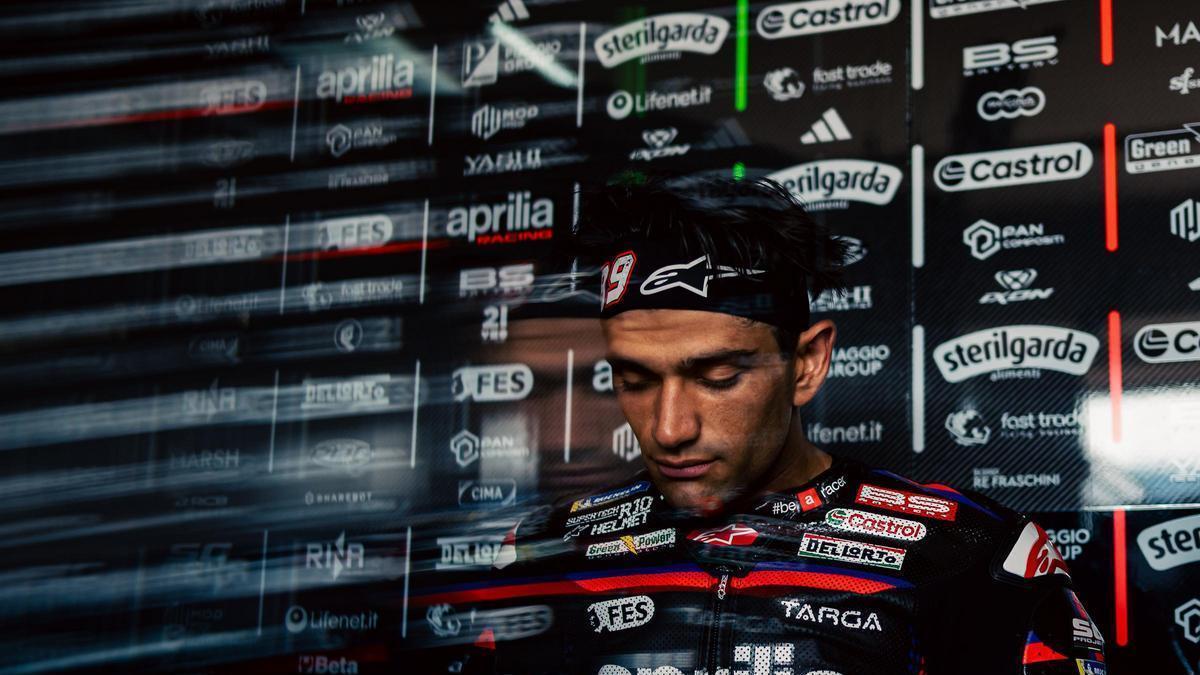 Jorge Martín (Aprilia), protagonista, hoy, en Montmeló.