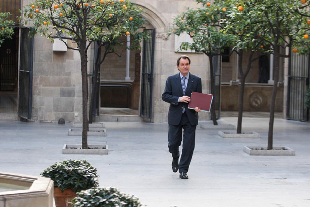 Artur Mas, al Palau de la Generalitat.