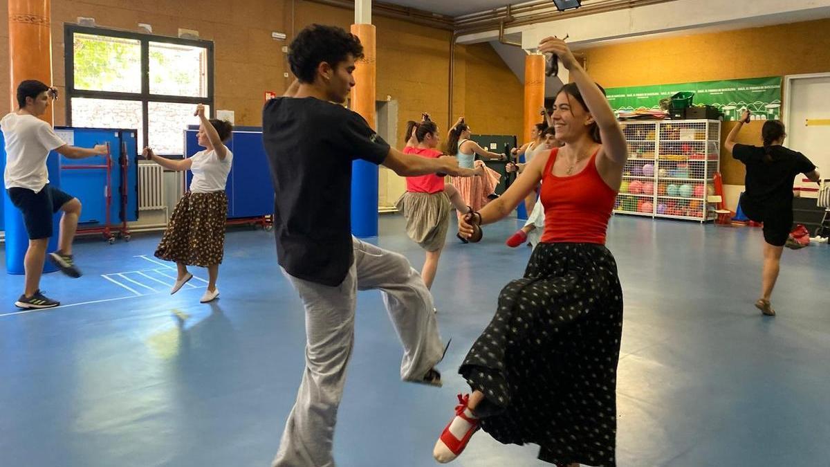 Un dels assajos de l'espectacle