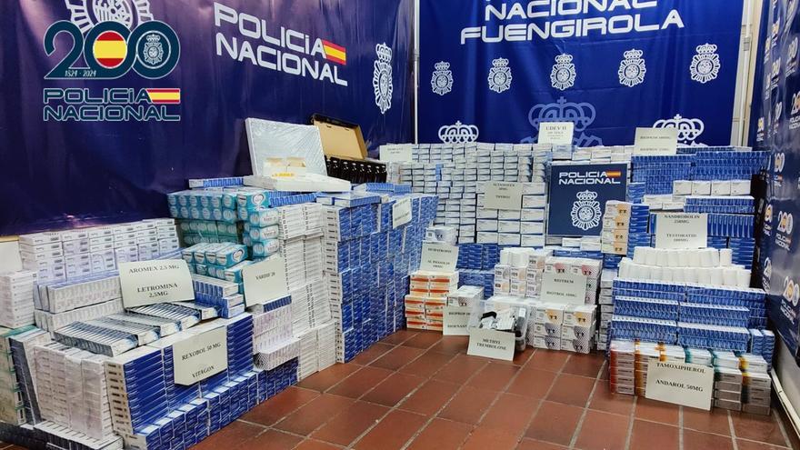 Intervienen en Fuengirola medio millón de dosis de anabolizantes, hormonas y medicamentos ilegales