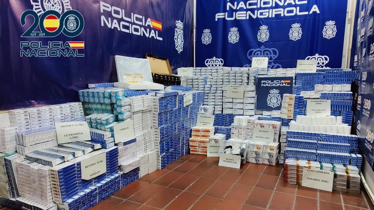 Cae en Fuengirola una organización de venta de anabolizantes, hormonas y medicamentos