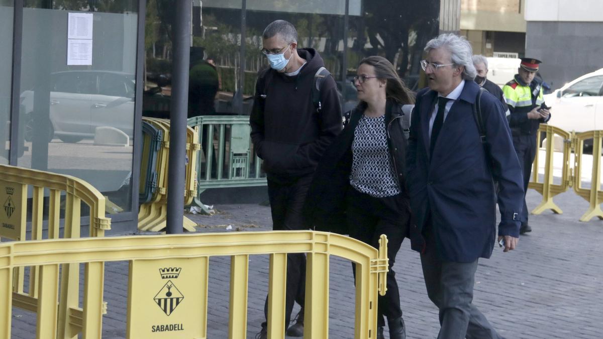 Un dels investigats pel crim d&#039;Helena Jubany, Xavi Jiménez, arribant als Jutjats de Sabadell per declarar sobre el cas, 20 anys després de l&#039;assassinat