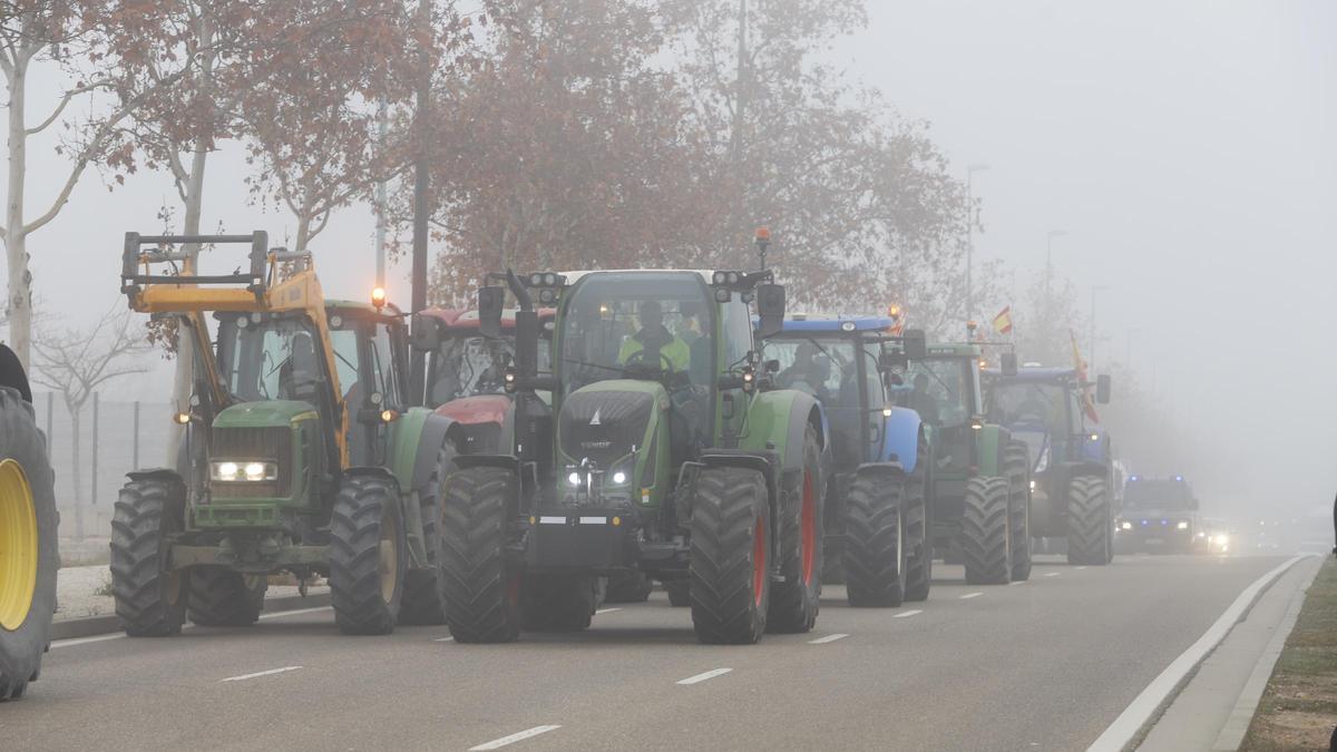 Las protestas de los agricultores llegan a Zaragoza.