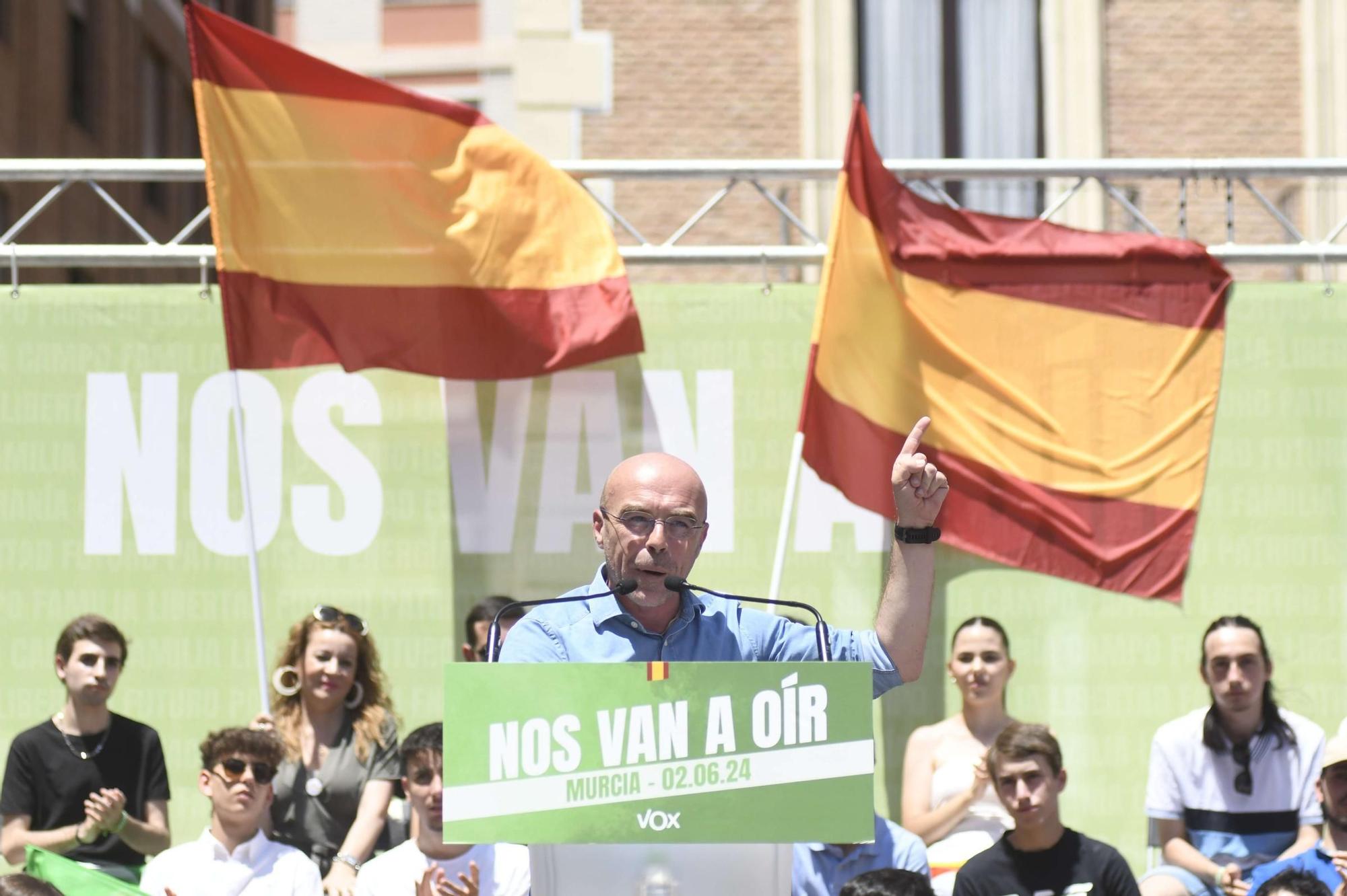 Acto de Santiago Abascal y Jorge Buxadé en Murcia