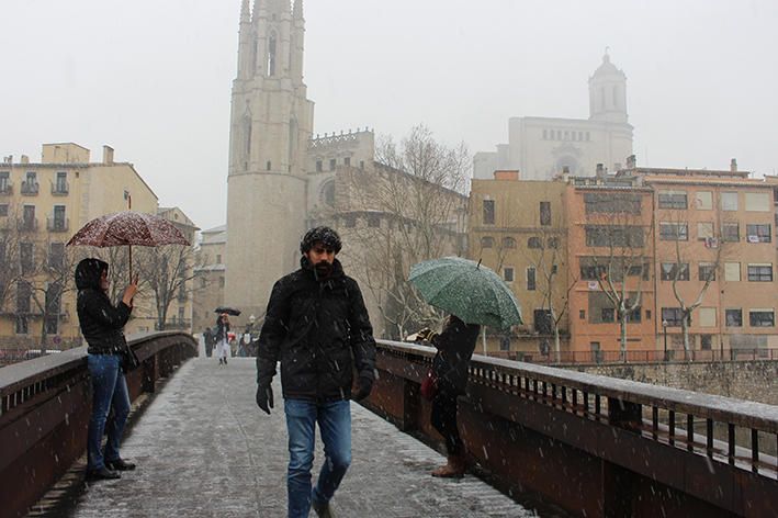 Nevada a Girona.