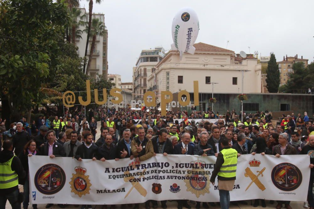 Manifestación de Jusapol en Málaga