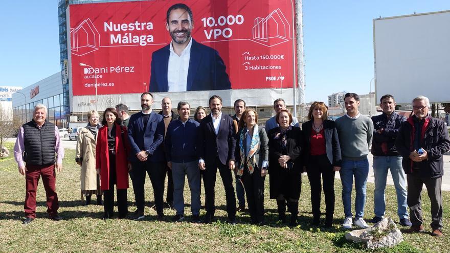 Pérez inicia su campaña poniendo el foco “en la emergencia social de la vivienda”