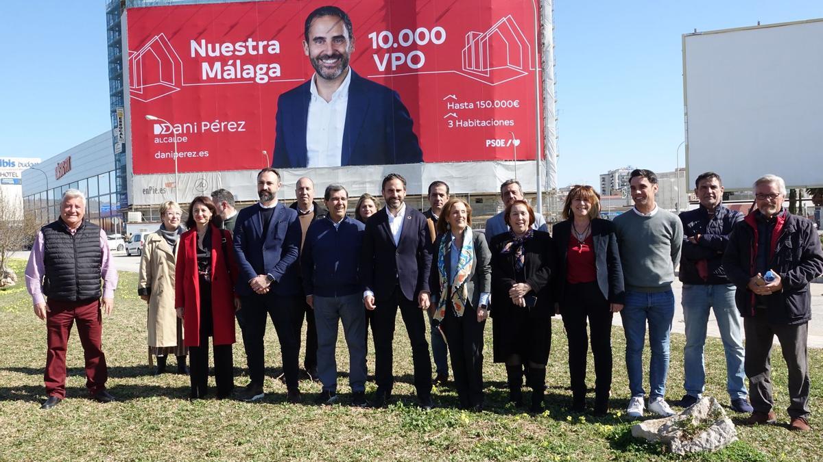 Dani Pérez arranca la campaña de las municipales en Málaga.