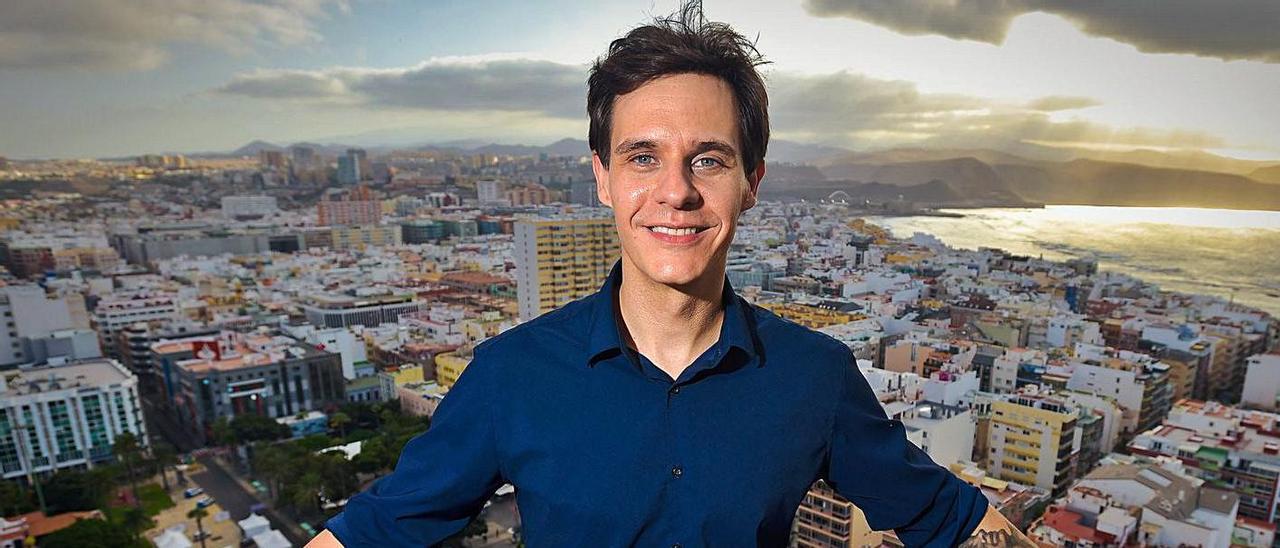 Christian Gálvez, en el Hotel AC, en Las Palmas de Gran Canaria. | | ANDRÉS CRUZ