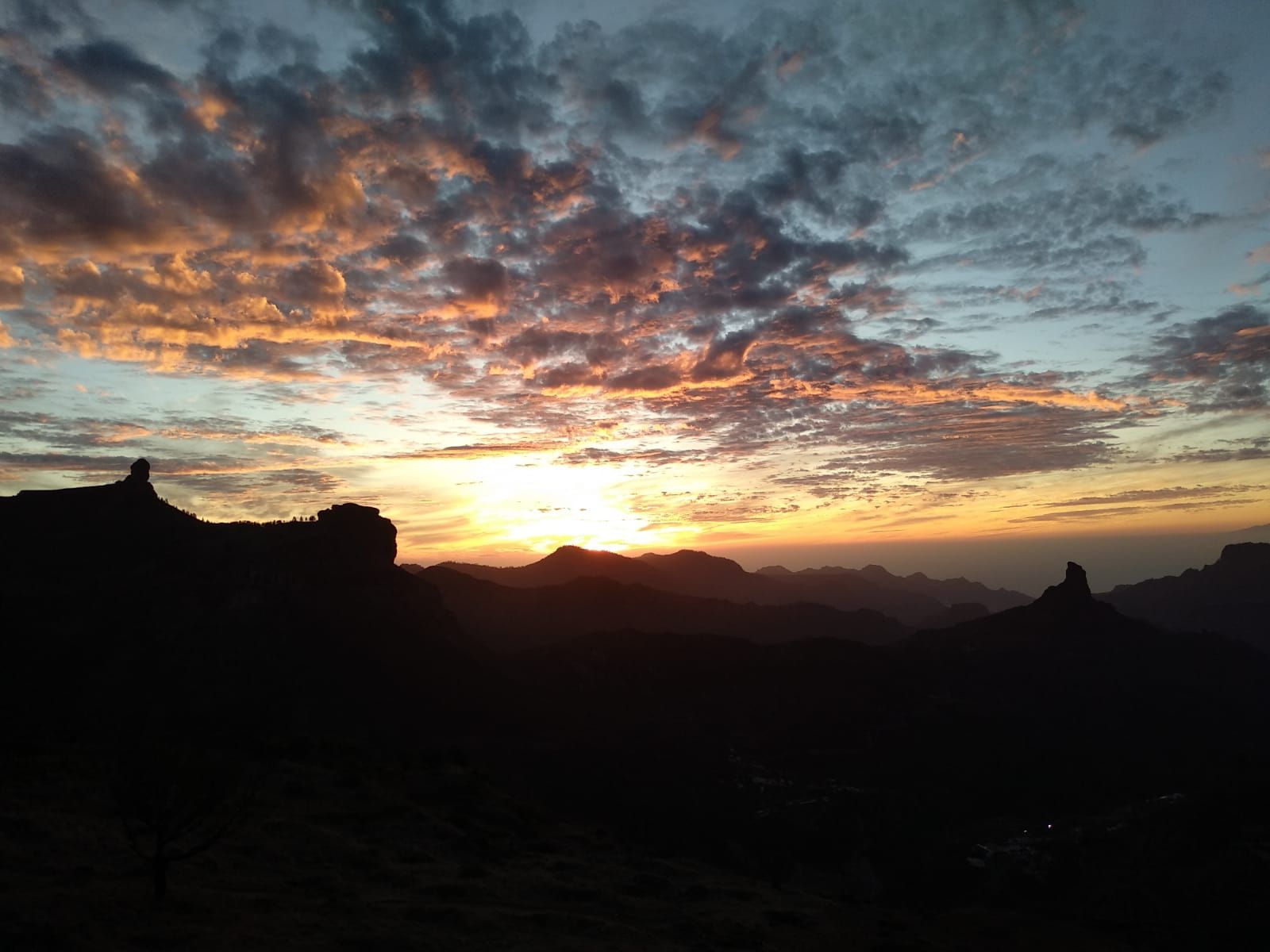 Atardecer en la cumbre de Gran Canaria