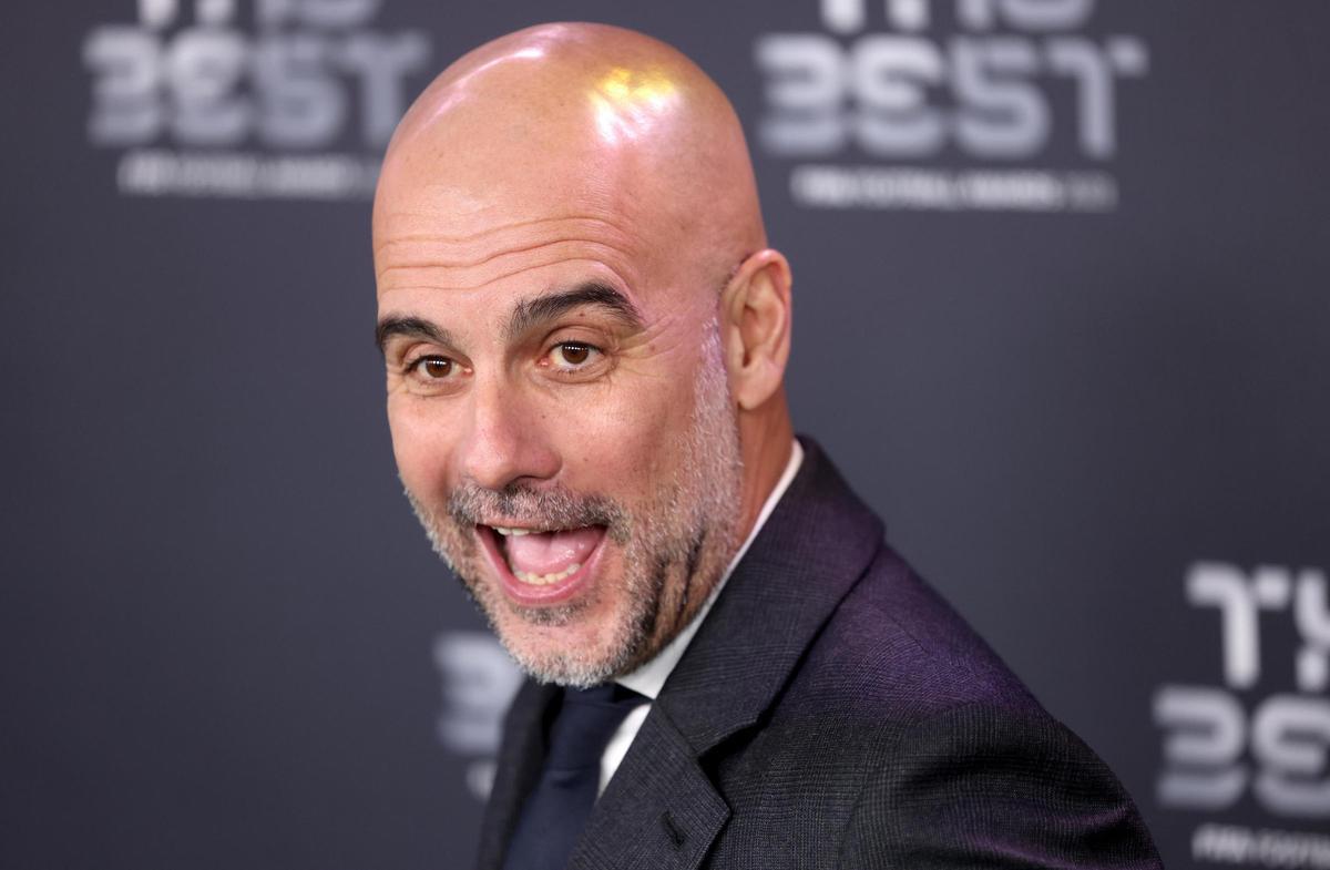 La alfombra roja de los premios The Best FIFA 2023. Pep Guardiola. La alfombra roja de los premios The Best FIFA 2023. Pep Guardiola.