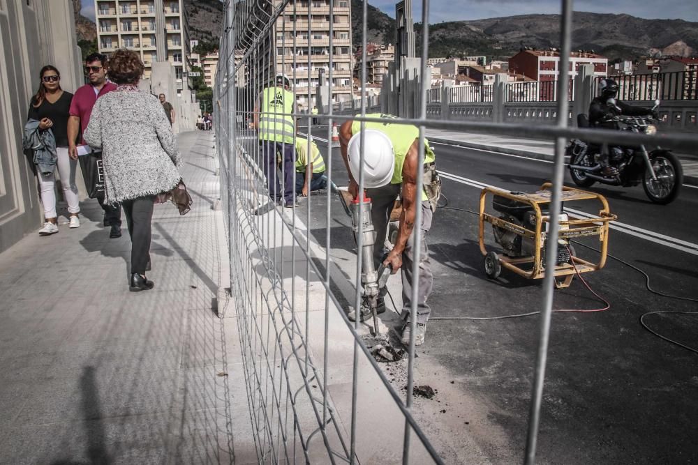 Imbornales para el puente de San Jorge de Alcoy