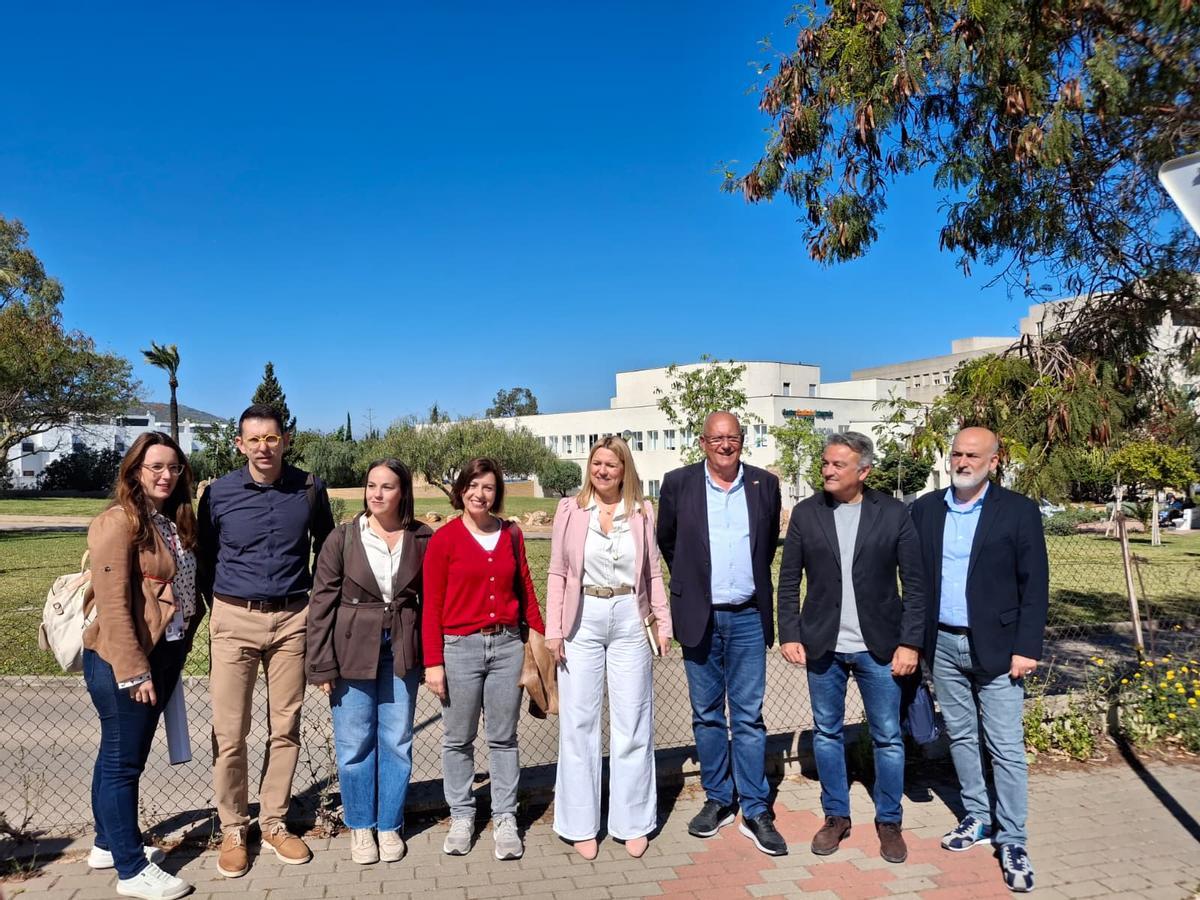 Concejales del PSPV en Dénia y los diputados Silvia Gómez y José Chulvi