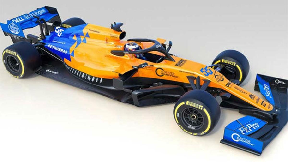 Así es el McLaren MCL34, el nuevo coche de Carlos Sainz