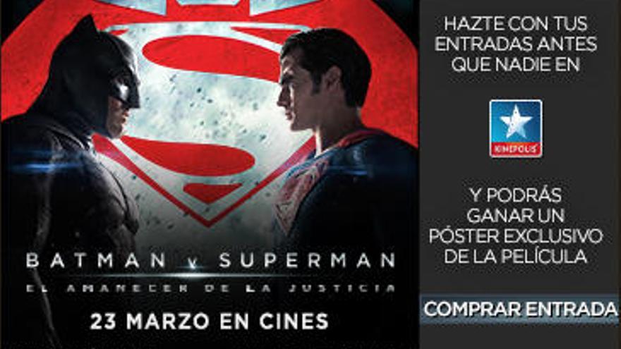 Consigue entradas para la Warner con el pre-estreno de Batman y Superman