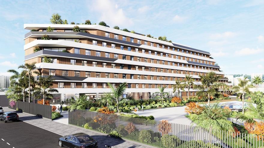 Así es la imagen del proyecto inmobiliario que el fondo Viridis planea en el Maxi Asia de Málaga