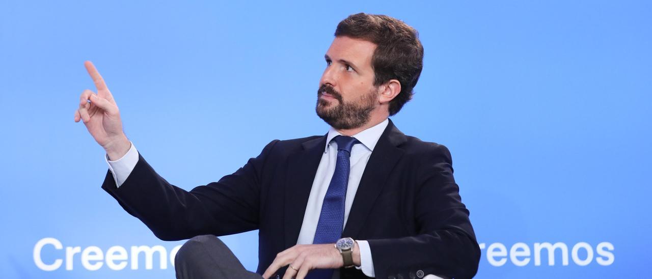 El líder del PP, Pablo Casado.