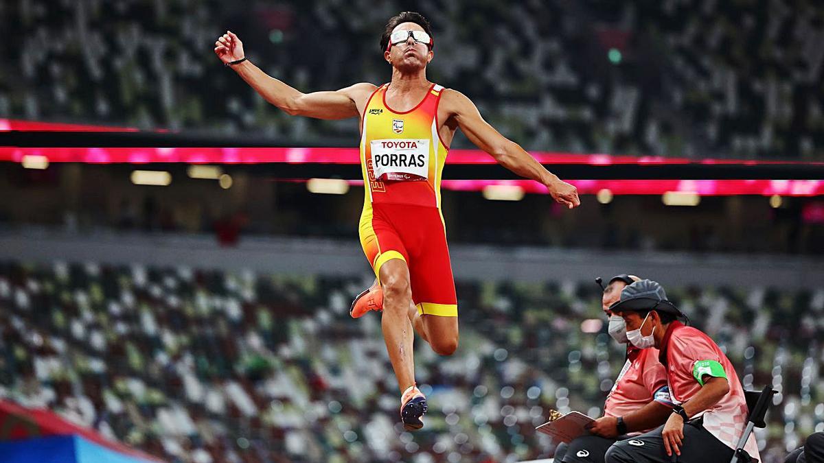 Xavi Porras, durant la seva participació en la final paralímpica d’ahir a Tòquio. | REUTERS