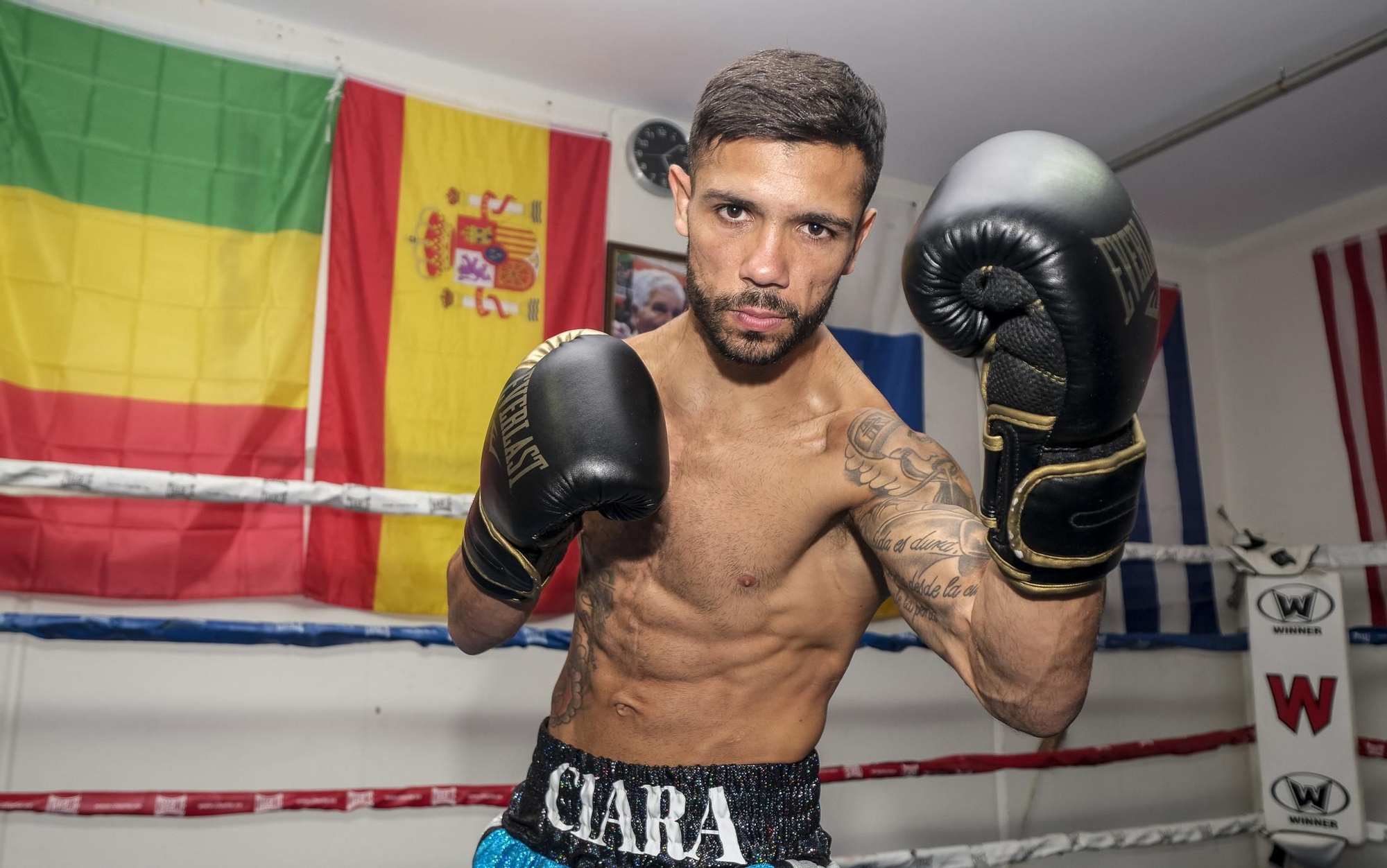 Todo preparado para la velada 'Canarias, Cuna de Campeones'