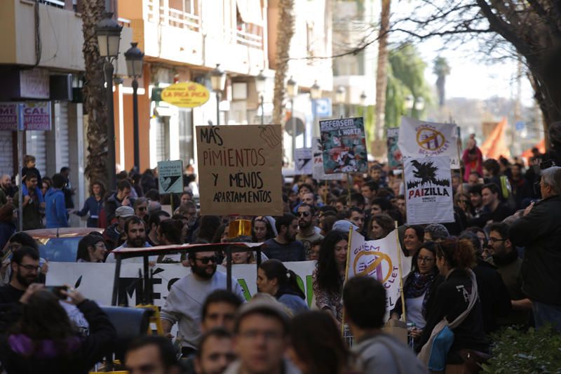 Manifestación contra el PAI de Benimaclet