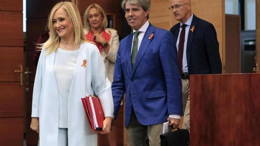 Cristina Cifuentes y Ángel Garrido.