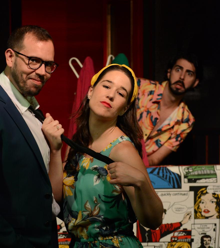 Antonio Delgado, Javier Galindo  y Ángela Tejedor, protagonistas de la función