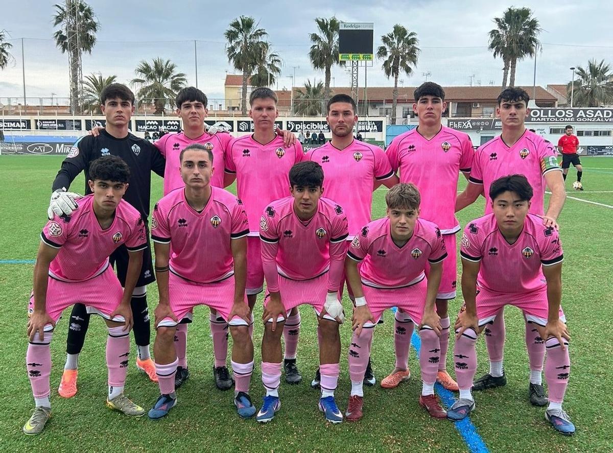 Once presentado por el juvenil del Castellón en el campo del Pinatar.