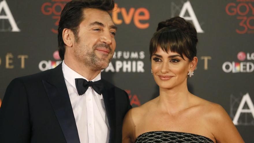 La pareja de actores españoles Javier Bardem y Penélope Cruz.