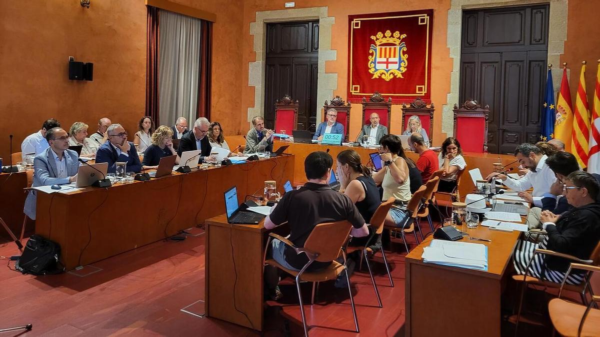 Imatge del ple de juliol de l’Ajuntament de Manresa