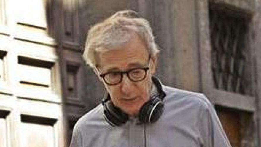 L&#039;actor i director Woody Allen durant un rodatge.