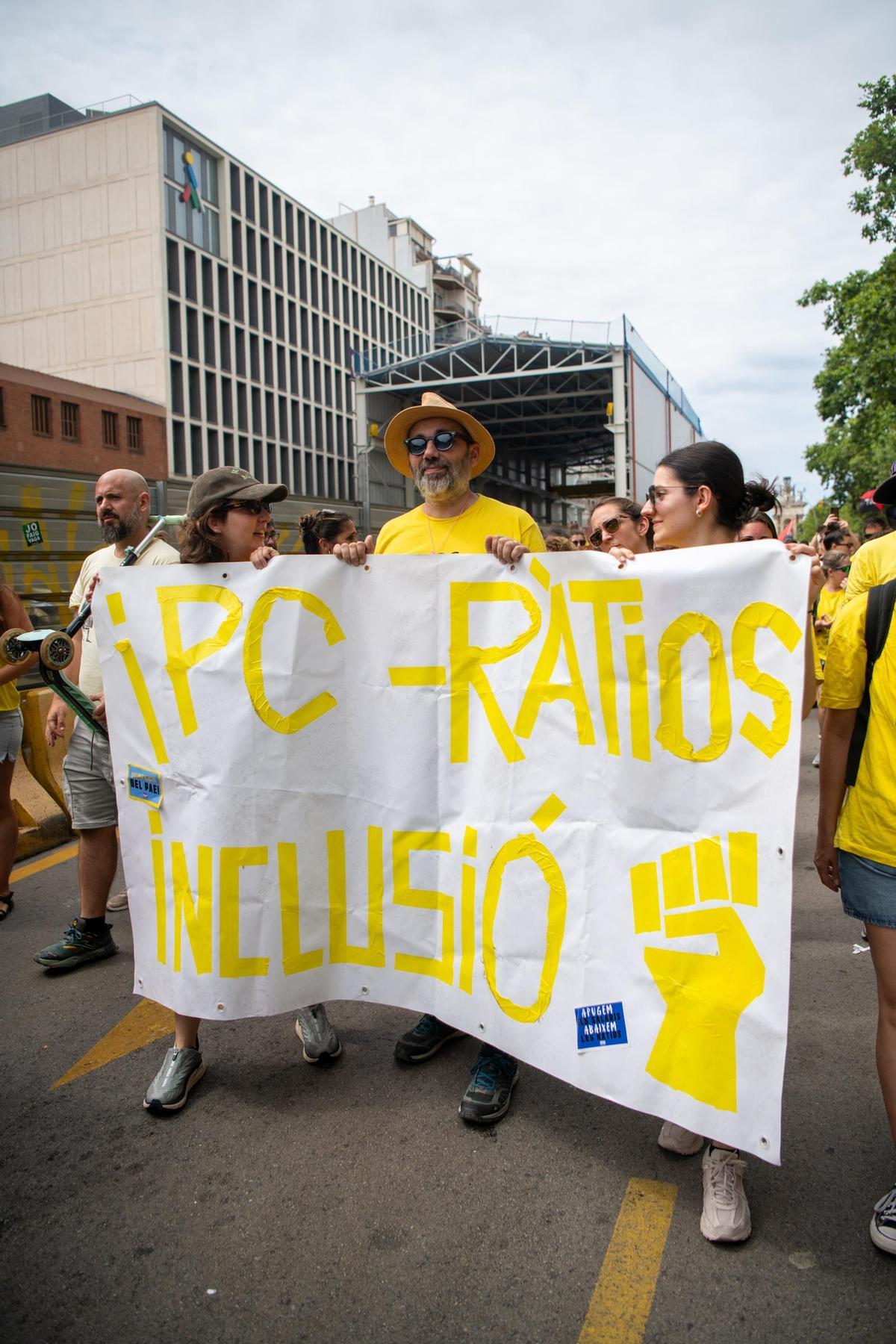 Manifestación de profesores en Barcelona