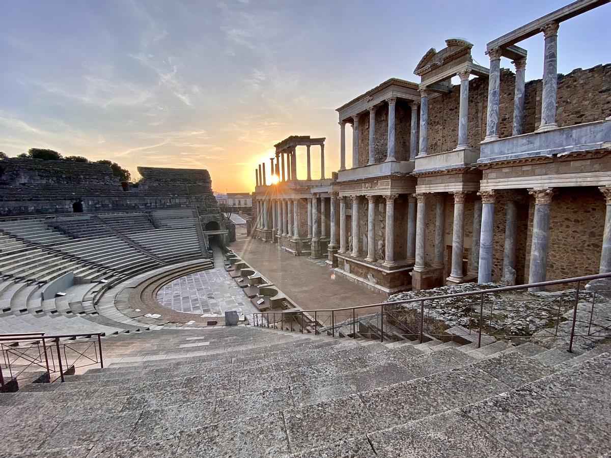 El Teatro Romano de Mérida, uno de los mejores conservados fuera de Italia y una icona del pasado romano de la ciudad.