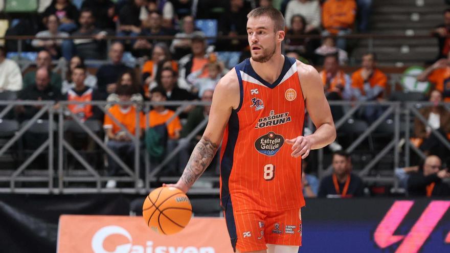 Dino Radoncic, en un partido del Leyma este curso.