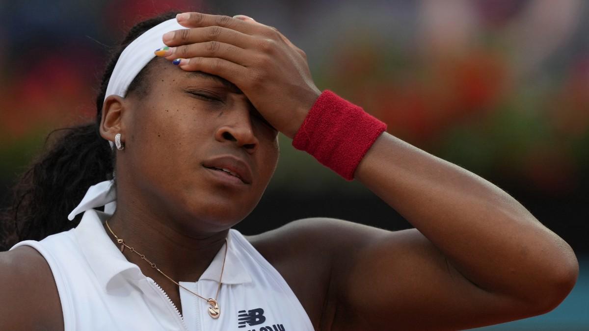 Coco Gauff, durante el partido
