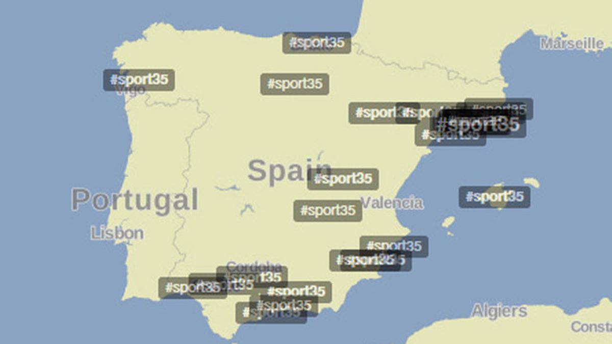 #SPORT35 fue trending topic durante 18 horas en España